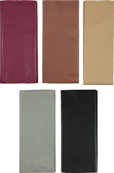 Primary Assorted Tissue Paper (20 x 26) 5 Packs of 10 Sheets (50 Total Sheets)