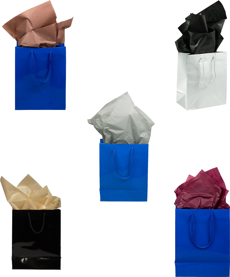 Primary Assorted Tissue Paper (20 x 26) 5 Packs of 10 Sheets (50 Total Sheets)