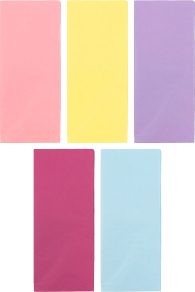 Fashion Assorted Tissue Paper (20 x 26) 5 Packs of 10 Sheets (50 Total Sheets)