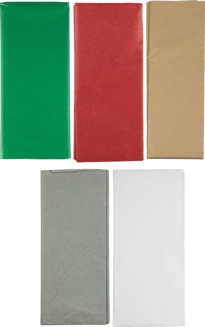 Business Assorted Tissue Paper (20 x 26) 5 Packs of 10 Sheets (50 Total Sheets)