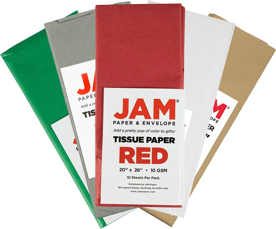Business Assorted Tissue Paper (20 x 26) 5 Packs of 10 Sheets (50 Total Sheets)