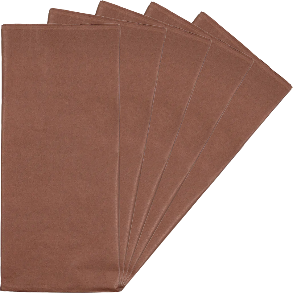 Brown Tissue Paper (20 x 26) 5 Packs of 10 Sheets (50 Total Sheets)