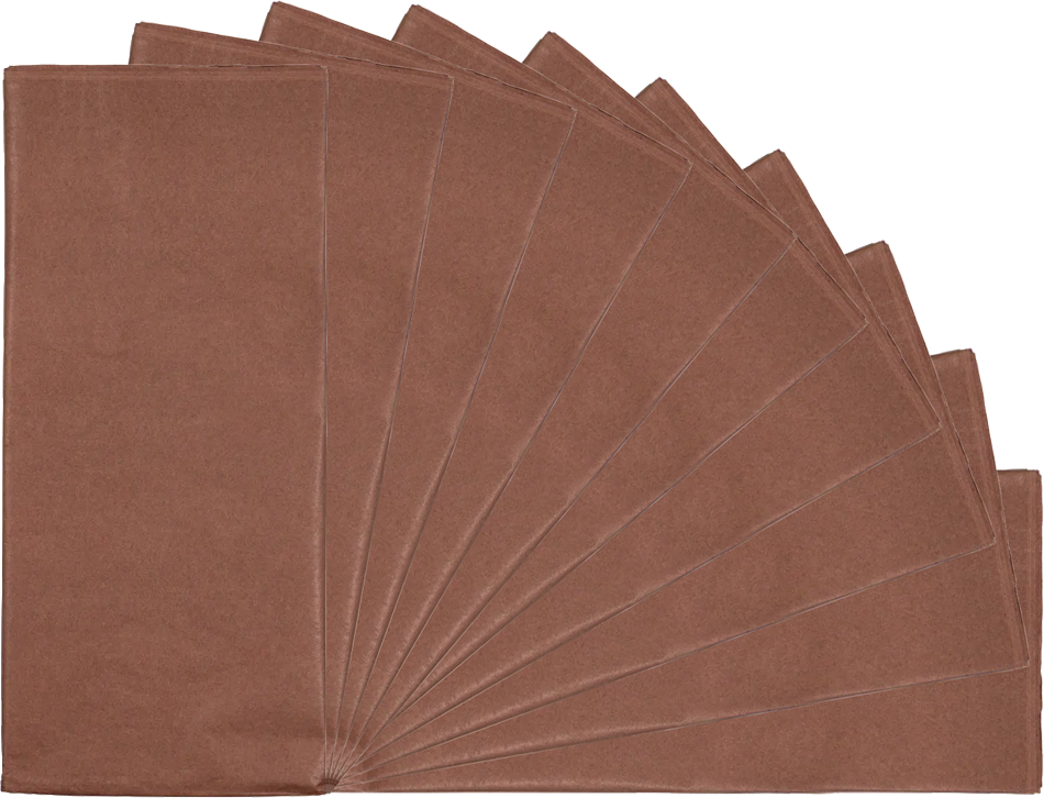 Brown Tissue Paper (20 x 26) 10 Packs of 10 Sheets (100 Total Sheets)