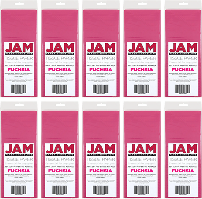 Fuchsia Tissue Paper (20 x 26) 10 Packs of 10 Sheets (100 Total Sheets)