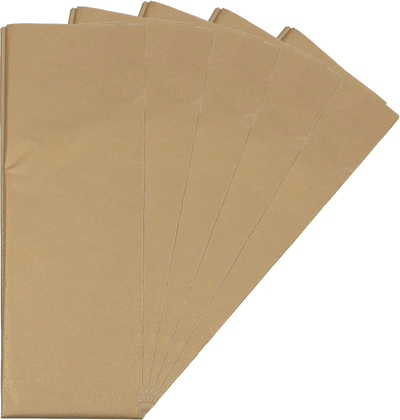 Gold Tissue Paper (20 x 26) 5 Packs of 10 Sheets (50 Total Sheets)