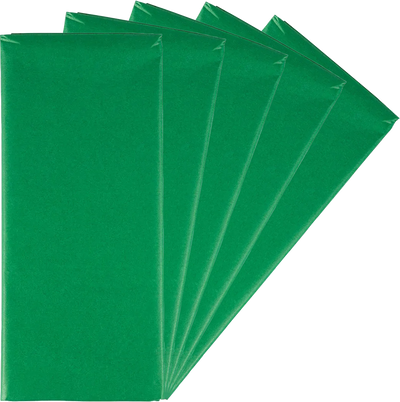 Green Tissue Paper (20 x 26) 5 Packs of 10 Sheets (50 Total Sheets)