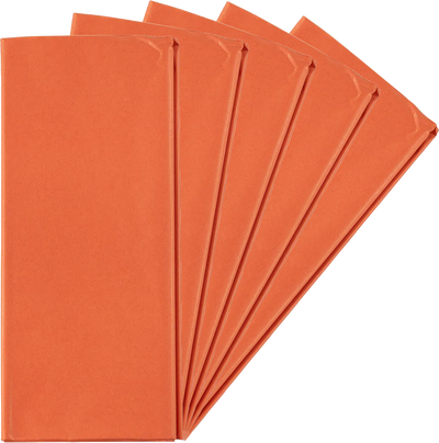 Orange Tissue Paper (20 x 26) 5 Packs of 10 Sheets (50 Total Sheets)