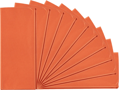 Orange Tissue Paper (20 x 26) 10 Packs of 10 Sheets (100 Total Sheets)