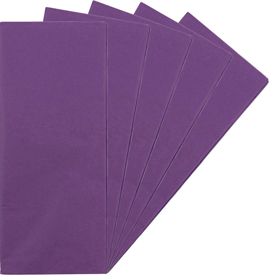 Purple Tissue Paper (20 x 26) 5 Packs of 10 Sheets (50 Total Sheets)