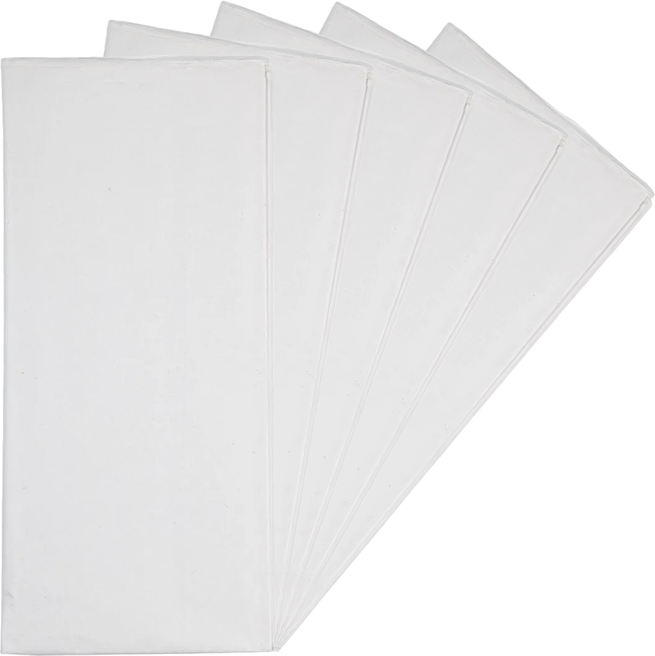 White Tissue Paper (20 x 26) 5 Packs of 10 Sheets (50 Total Sheets)