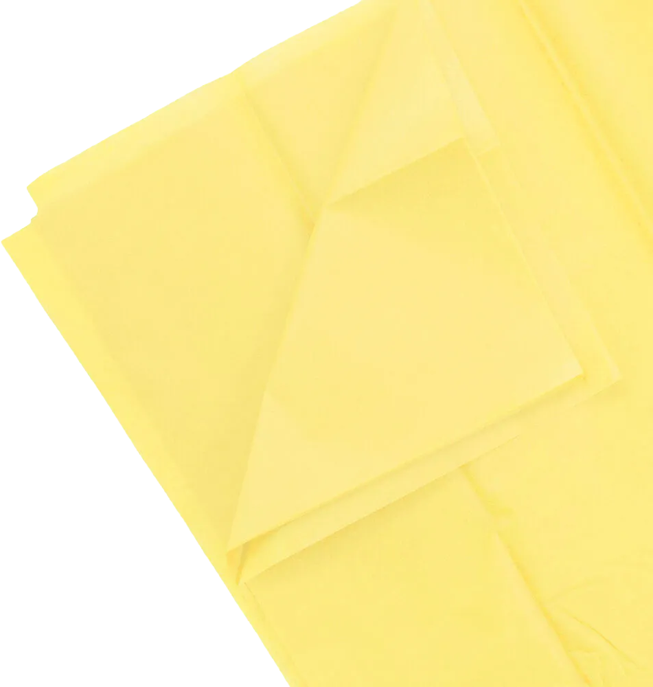 Yellow Tissue Paper (20 x 26) 5 Packs of 10 Sheets (50 Total Sheets)
