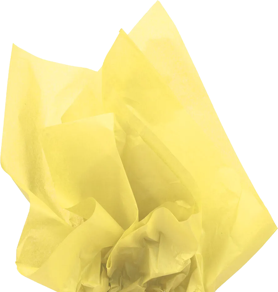 Yellow Tissue Paper (20 x 26) 5 Packs of 10 Sheets (50 Total Sheets)