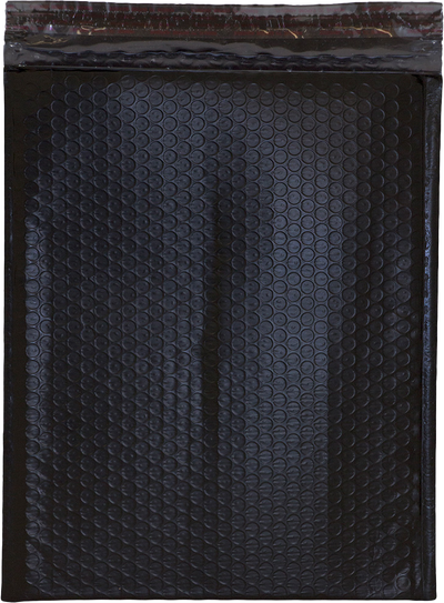 Black 80lb 10 x 13 Bubble Mailer with Peel & Seal
