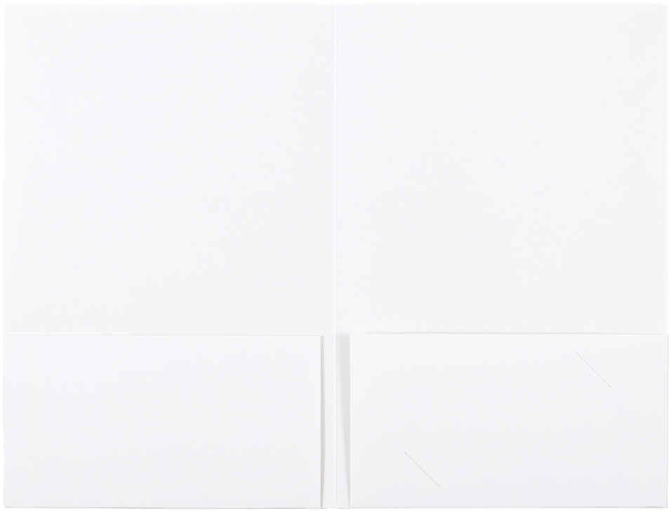 Glossy White with Gold Foil 6 x 9 Welcome Folders