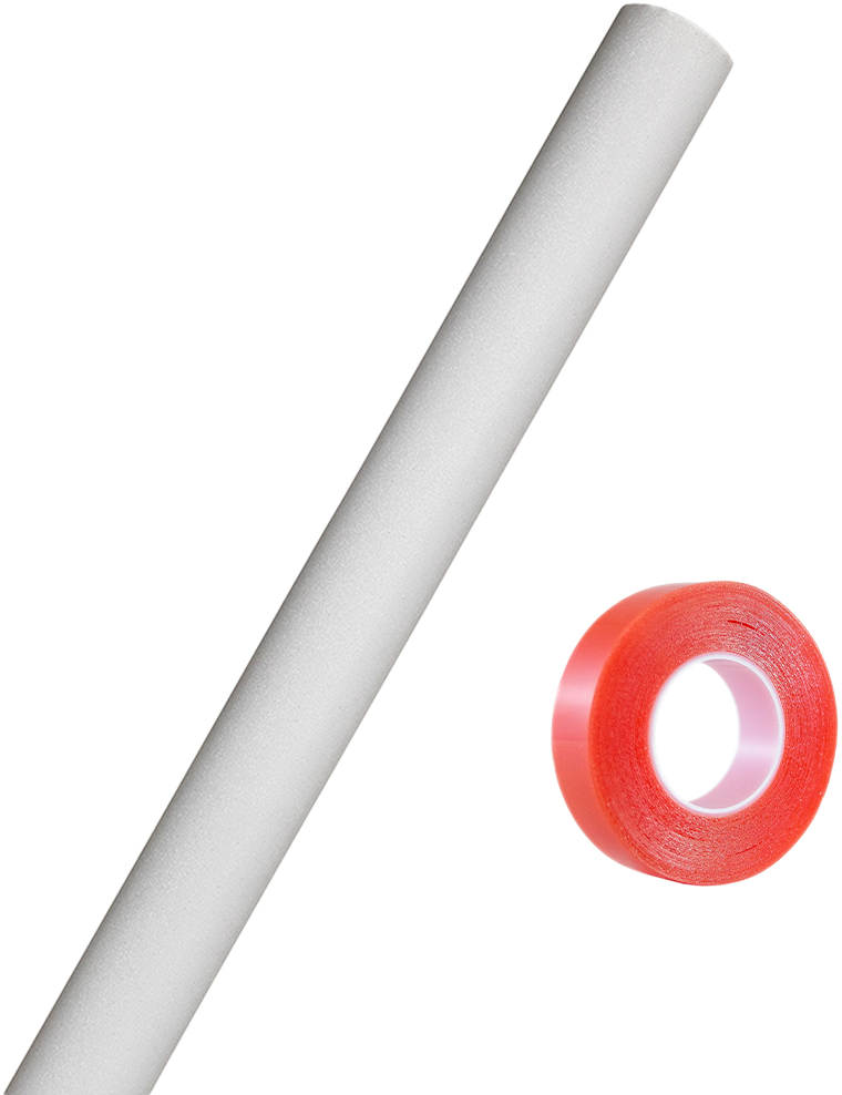 White Glitter Wrapping Paper with  Tape White with Tape with Double-Sided Tape Set (25 Sq Ft)