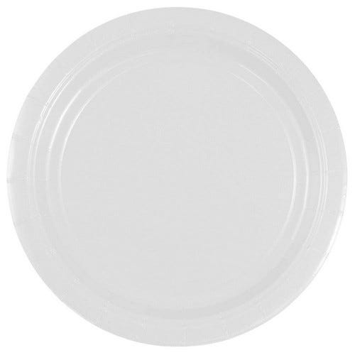 Red and White Party Tableware Kit (Small and Medium Plastic Plates, Lunch and Beverage Napkins, Plastic Cups, and Plastic Tablecovers) - 160 Pack