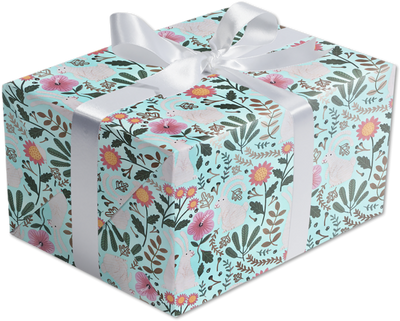 Bunny Rabbits Wrapping Paper (12.5 Sq Ft)