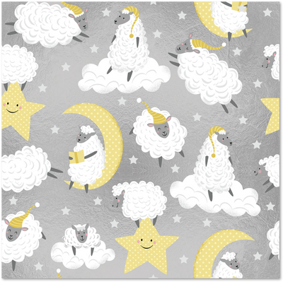 Counting Sheep Wrapping Paper (12.5 Sq Ft)