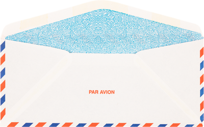 Airmail with Security Tint 24lb #10 Regular Envelopes (4 1/8 x 9 1/2)