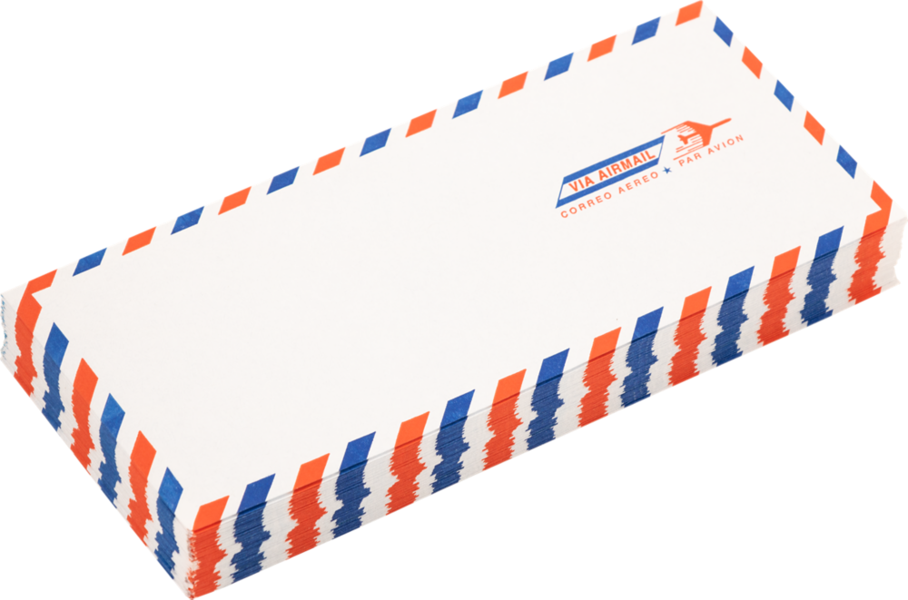 Airmail with Security Tint 24lb #10 Regular Envelopes (4 1/8 x 9 1/2)