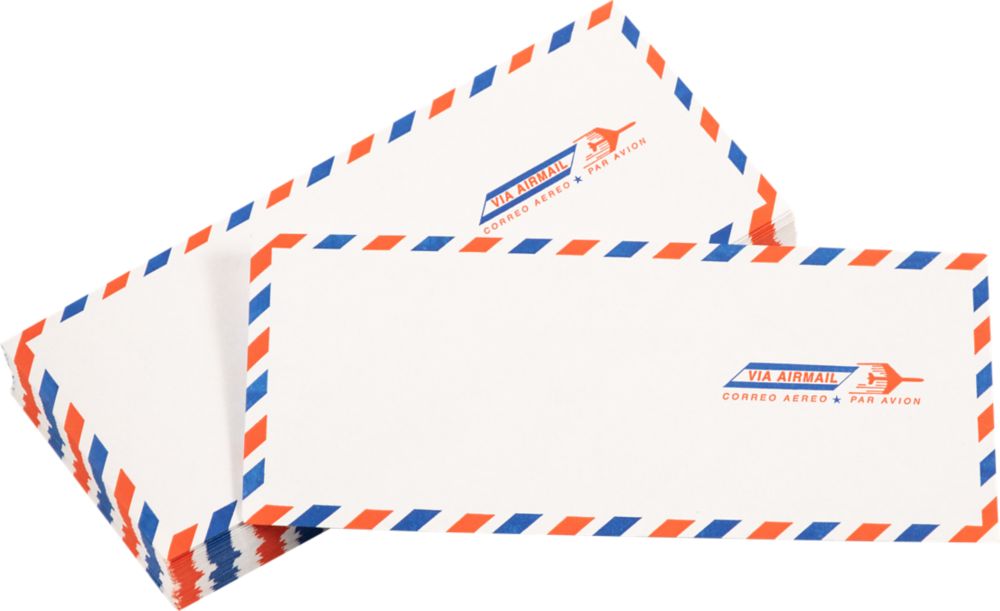 Airmail with Security Tint 24lb #10 Regular Envelopes (4 1/8 x 9 1/2)