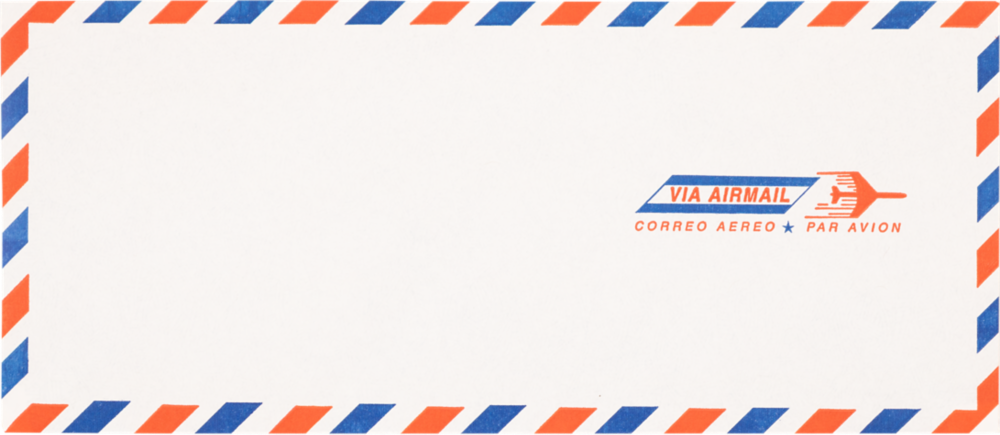 Airmail with Security Tint 24lb #10 Regular Envelopes (4 1/8 x 9 1/2)