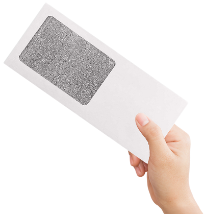 White with Security Tint 24lb #10 All Purpose Window (4 1/8 x 9 1/2)
