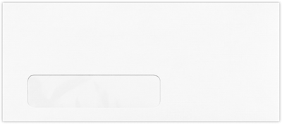 White Linen 32lb #10 Window Envelopes (4 1/8 x 9 1/2)