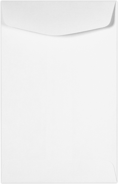 White 24lb 4 x 6 3/8 Open End Envelopes