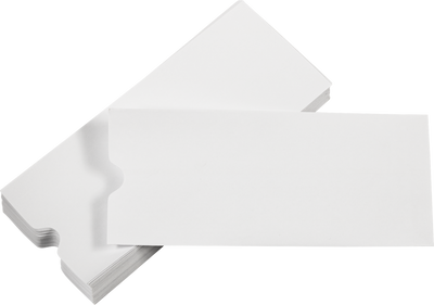 White 28lb #10 Policy Envelopes (4 1/8 x 9 1/2) with Thumbcut