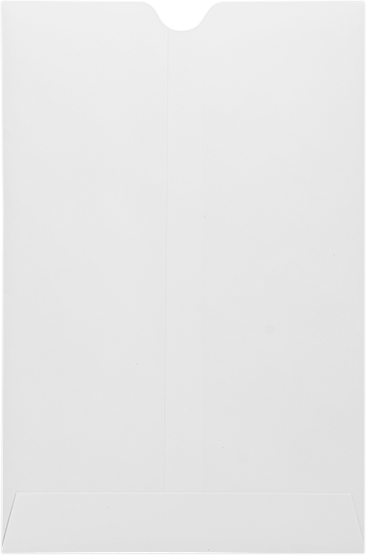 White 28lb 6 x 9 Open End Envelopes with Thumb Cut