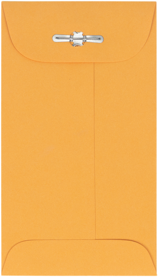 Brown Kraft 32lb #5 1/2 Coin Envelopes (3 1/8 x 5 1/2) with Clasp