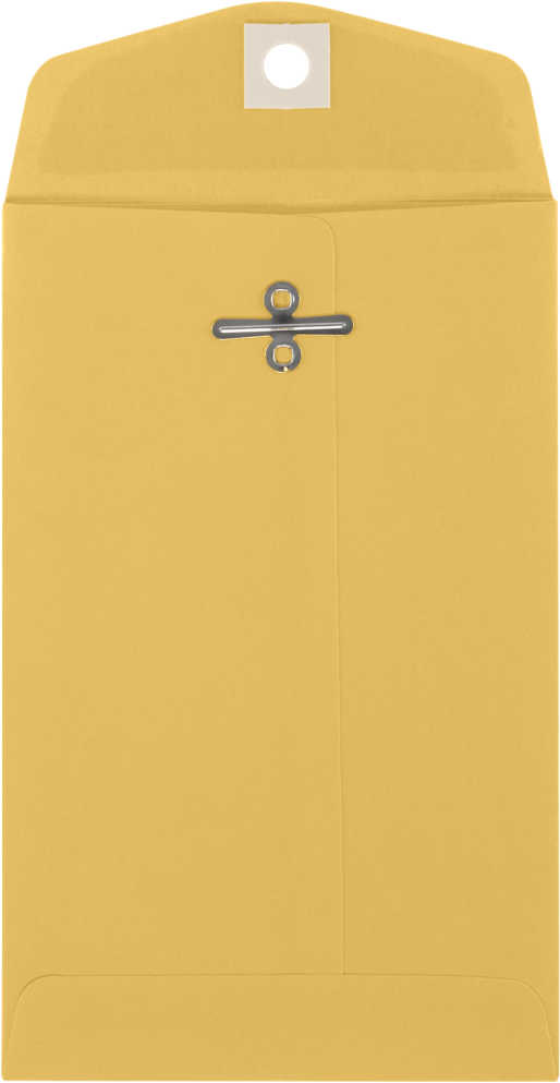 Brown Kraft 32lb 4 x 6 3/8 Open End Envelopes with Clasp