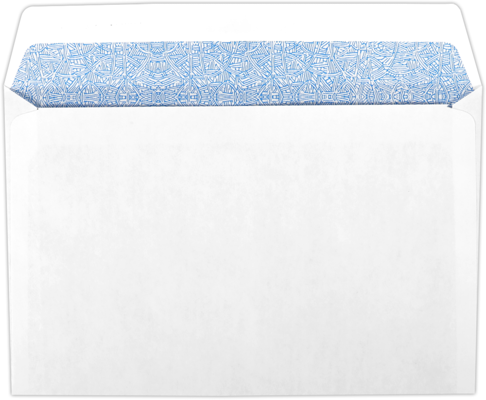 White with Security Tint 32lb ACA Form Double Window Envelopes (5 3/4 x 8 3/4) with Peel & Seal