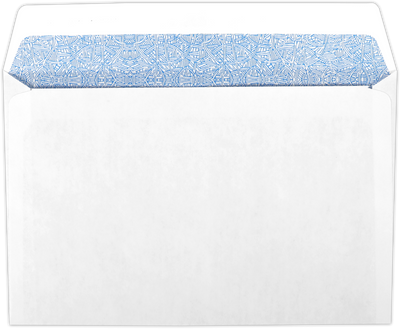 White with Security Tint 32lb ACA Form Double Window Envelopes (5 3/4 x 8 3/4) with Peel & Seal