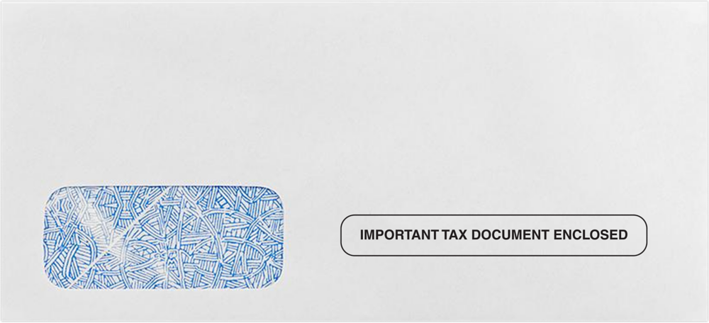 Tax Return 24lb W-2 /1099 Envelopes (3 7/8 x 8 5/8)