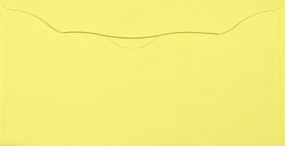 Pastel Canary Yellow 24lb 3 1/8 x 6 1/4 Offering Envelopes