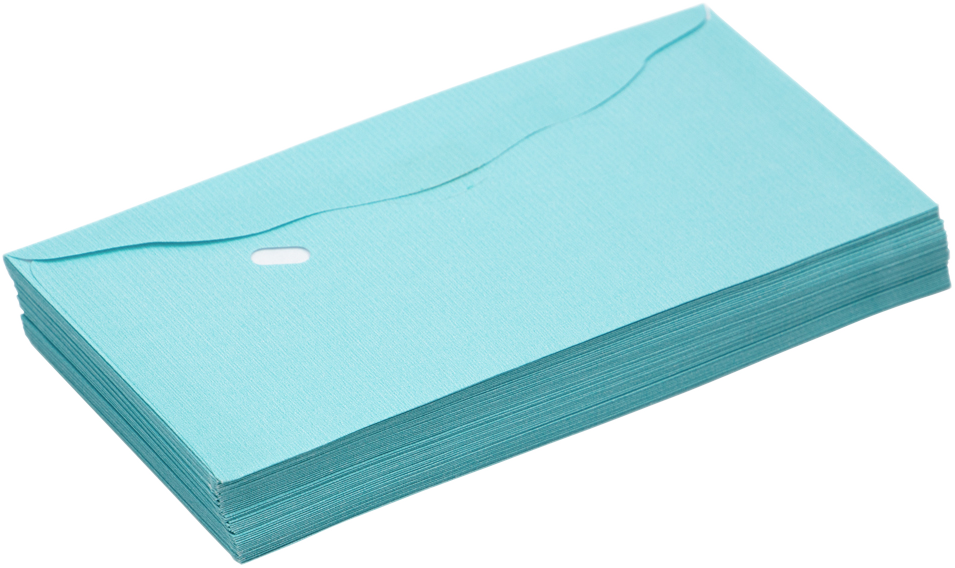 Pastel Blue 24lb 3 1/8 x 6 1/4 Offering Envelopes