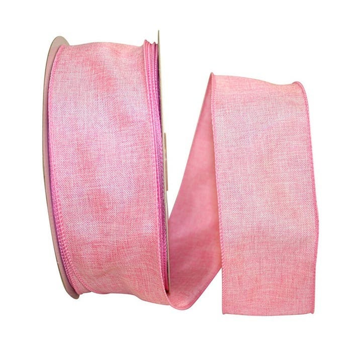 Pink Linen Ribbon