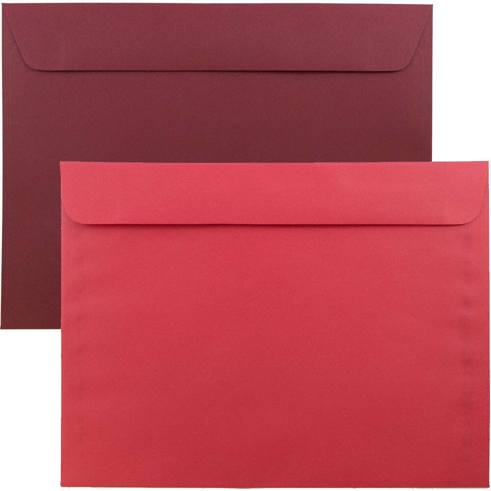 Red Large Booklet Envelopes