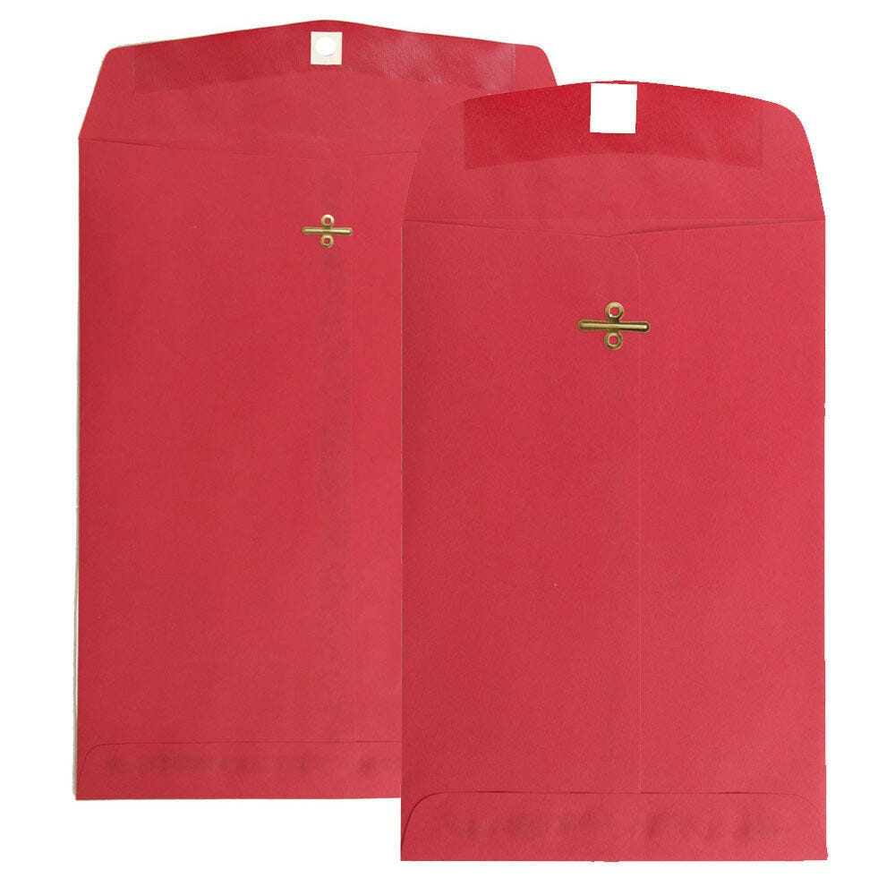 Red Clasp Envelopes