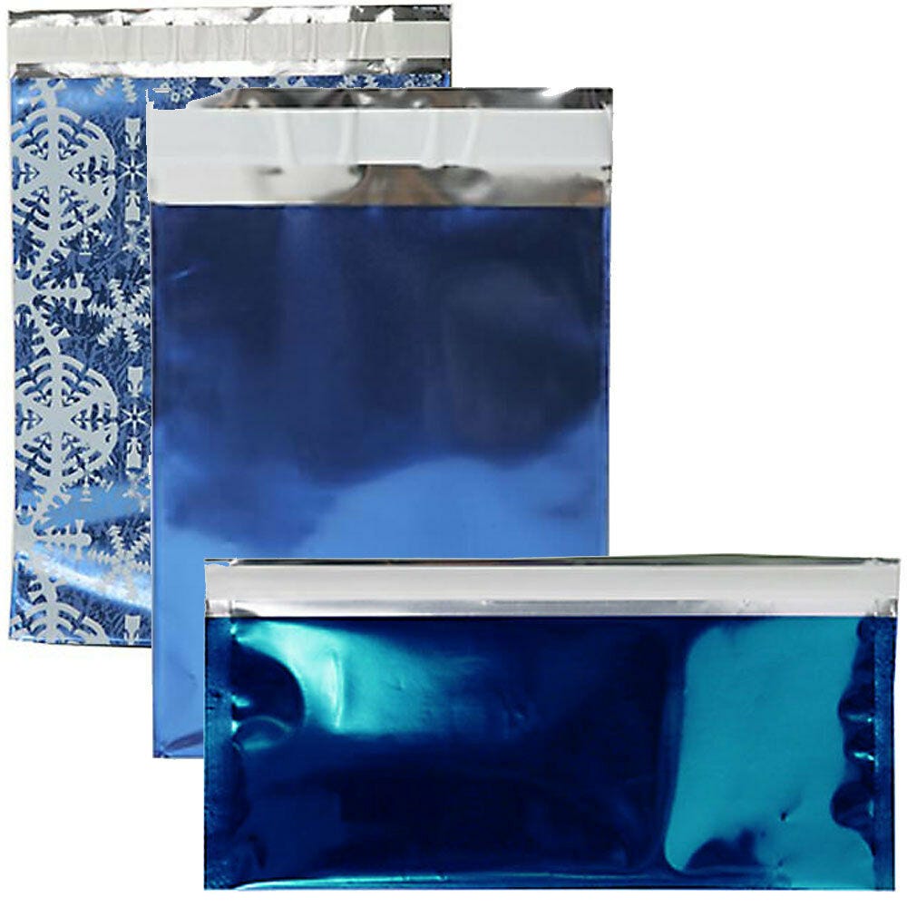 Blue Foil Envelopes