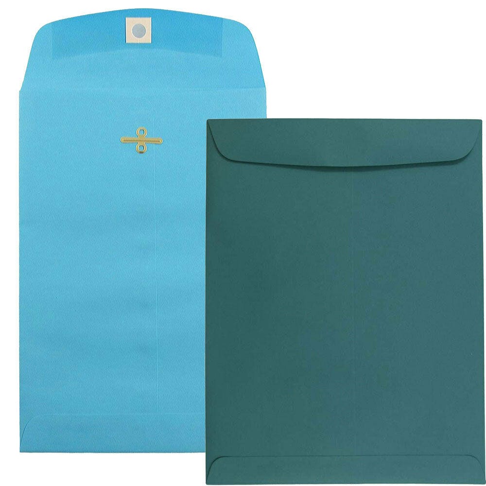 Blue Open End Envelopes