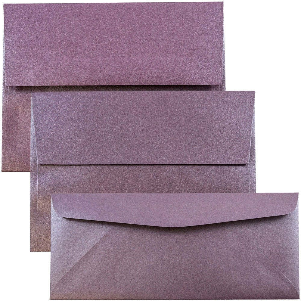 Purple Metallic Envelopes