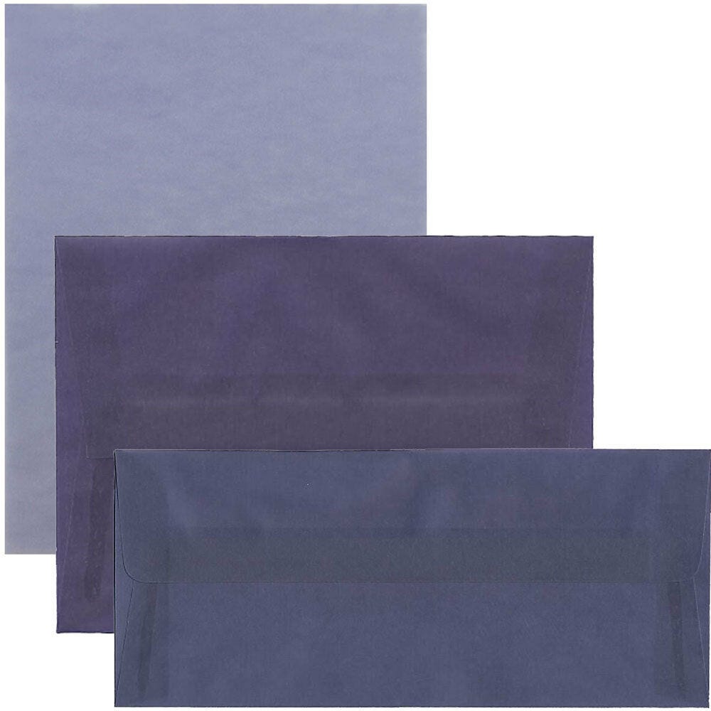 Purple Translucent Vellum Envelopes