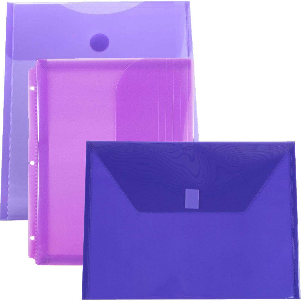 Purple Plastic Envelopes