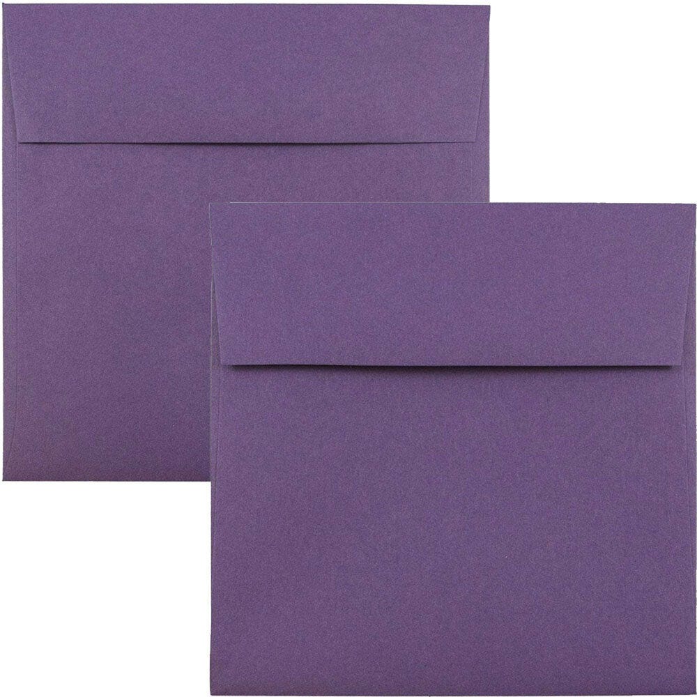 Purple Square Envelopes