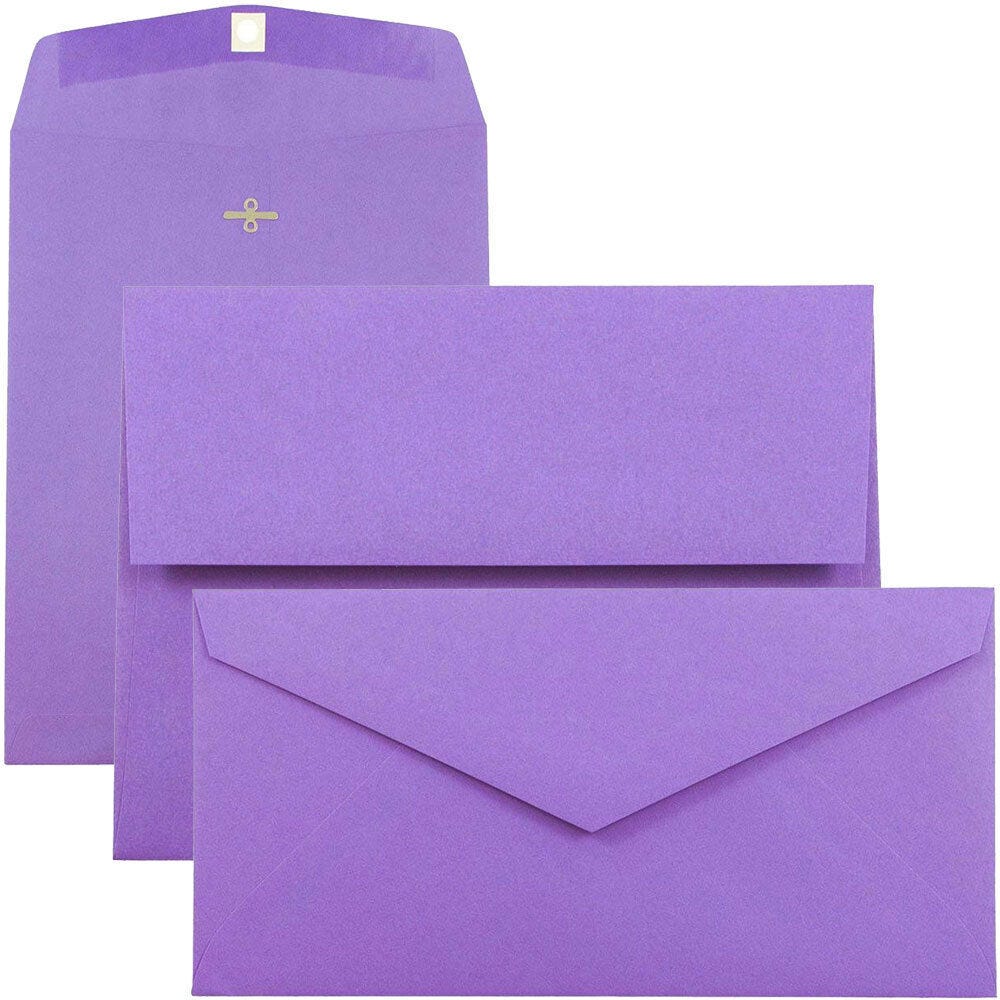 Purple Solid Color Envelopes