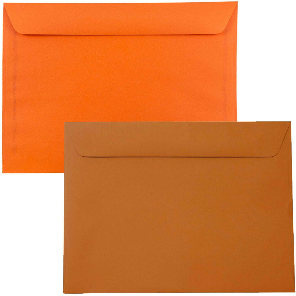 Orange Large Booklet Envelopes