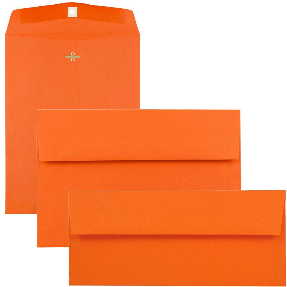Orange Solid Color Envelopes